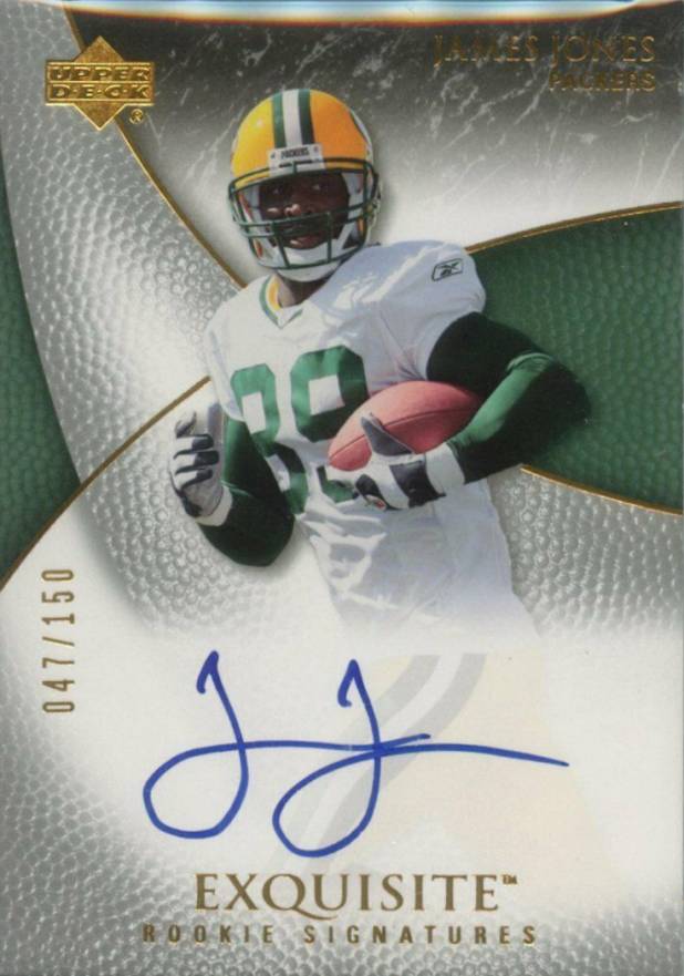 2007 Upper Deck Exquisite Collection James Jones #78 Football Card