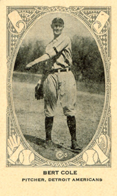 1922 Neilson's Chocolate Type 2 Bert Cole # Baseball Card