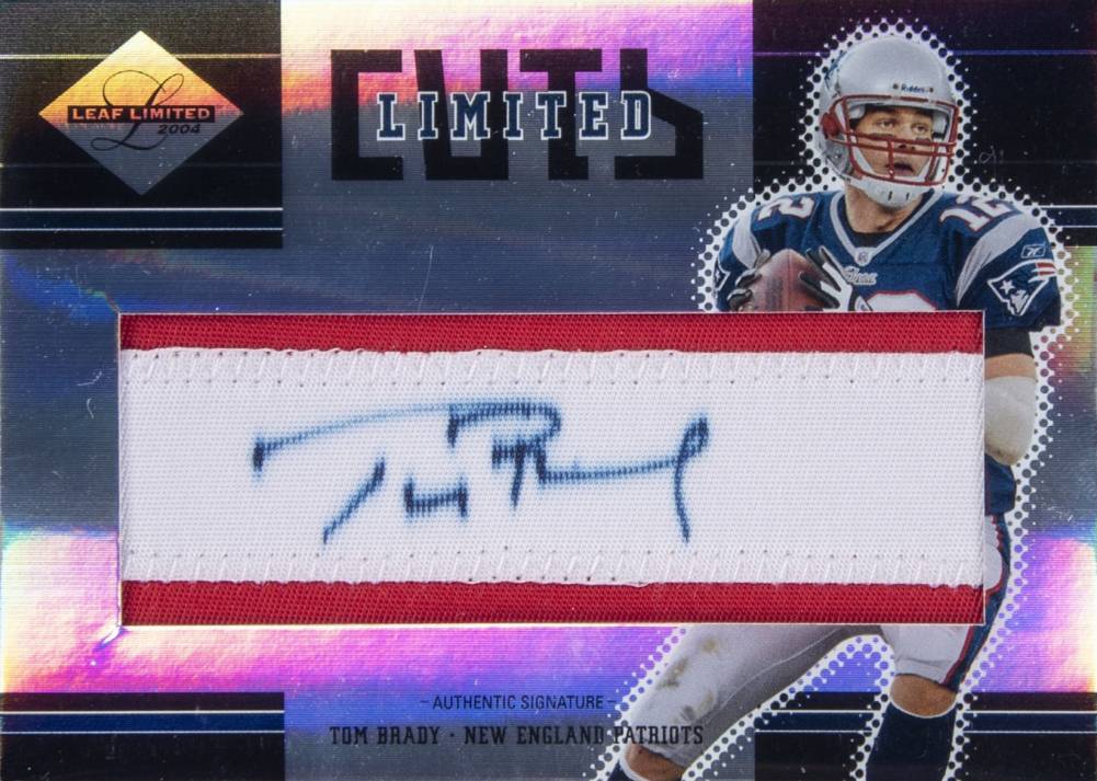 2004 Leaf Limited Limited Cuts Autographs Tom Brady #LC-1 Football Card