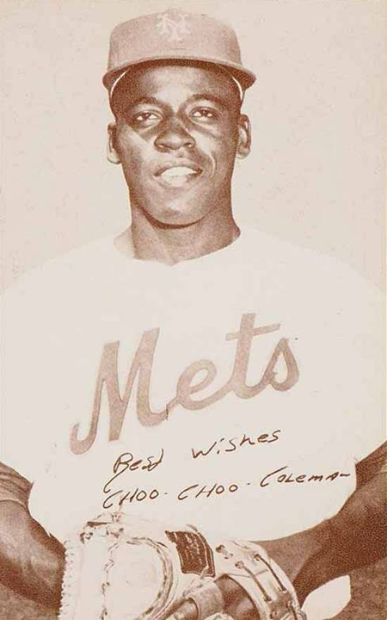 1963 Exhibits Choo Choo Coleman # Baseball Card