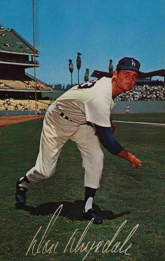 1962 L.A. Dodgers Postcards (1962-65) Don Drysdale #50321 Baseball Card