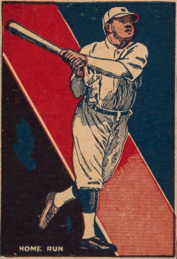 1921 Schapira Bros. Babe Ruth-Hand Cut Home Run # Baseball Card