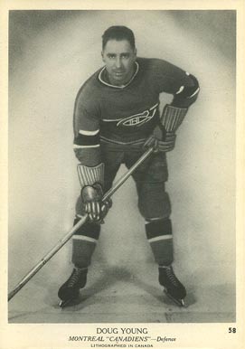 1939 O-Pee-Chee Doug Young #58 Hockey Card