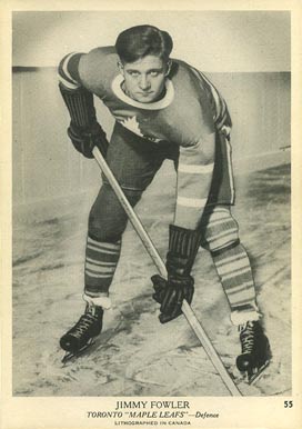 1939 O-Pee-Chee Jimmy Fowler #55 Hockey Card