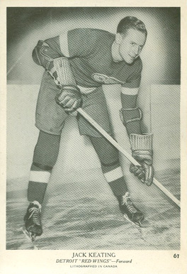 1939 O-Pee-Chee Jack Keating #67 Hockey Card