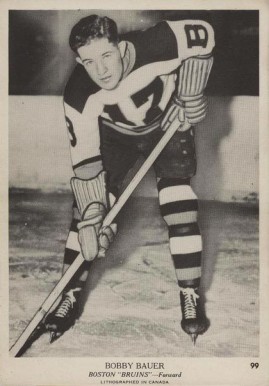 1939 O-Pee-Chee Bobby Bauer #99 Hockey Card