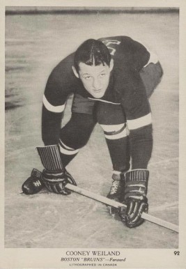 1939 O-Pee-Chee Cooney Weiland #92 Hockey Card