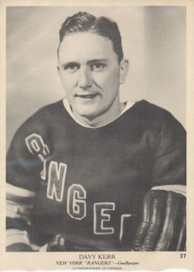 1939 O-Pee-Chee Davy Kerr #37 Hockey Card