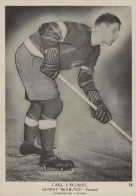 1939 O-Pee-Chee Carl Liscombe #74 Hockey Card