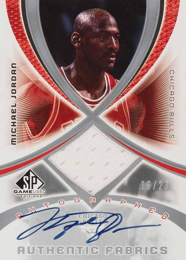 2005 SP Game Used Authentic Fabrics Michael Jordan #AAF-MJ Basketball Card