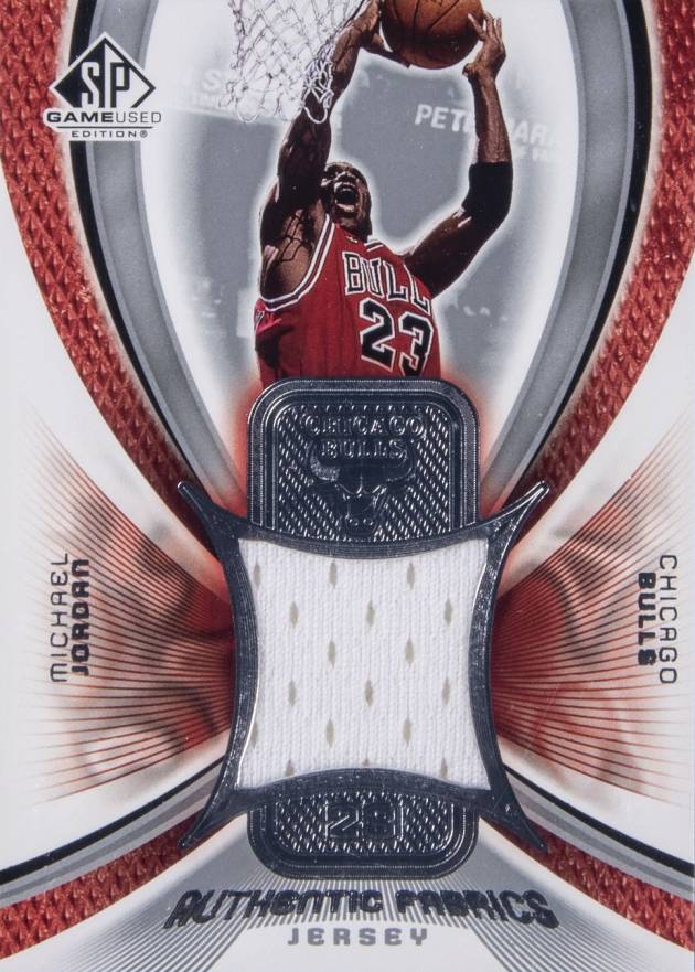 2005 SP Game Used Authentic Fabrics Michael Jordan #AF-MJ Basketball Card