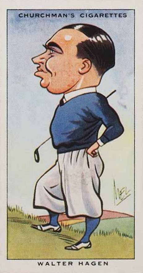 1931 W.A. & A.C. Churchman Sporting Celebrities Walter Hagen #33 Other Sports Card