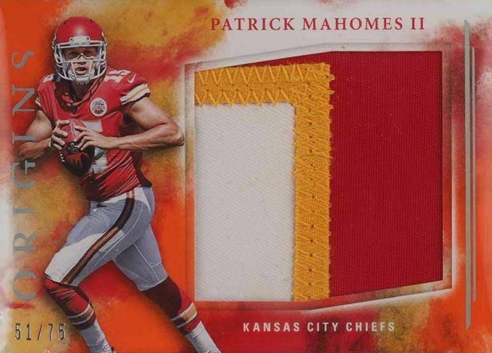 2017 Panini Origins Rookie Jumbo Jerseys Patrick Mahomes II #RJJPM Football Card