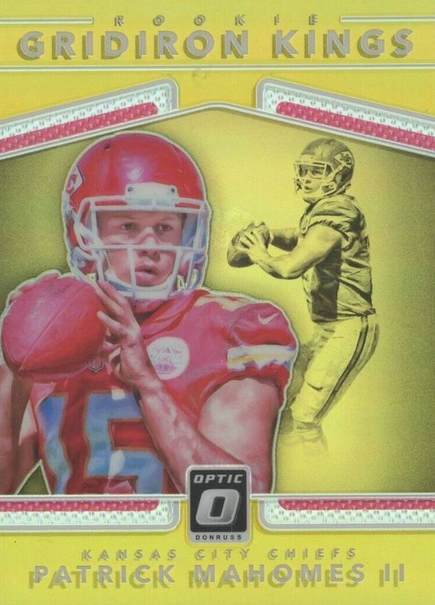 2017 Panini Donruss Optic Rookie Gridiron Kings Patrick Mahomes II #2 Football Card