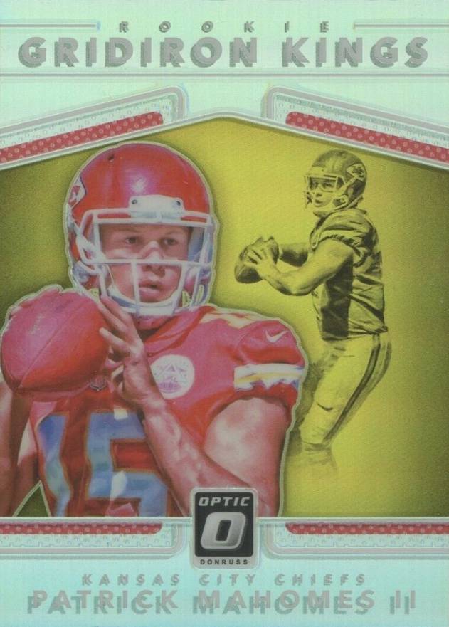 2017 Panini Donruss Optic Rookie Gridiron Kings Patrick Mahomes II #2 Football Card