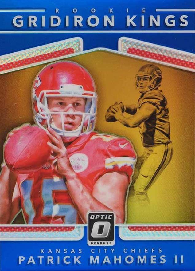 2017 Panini Donruss Optic Rookie Gridiron Kings Patrick Mahomes II #2 Football Card