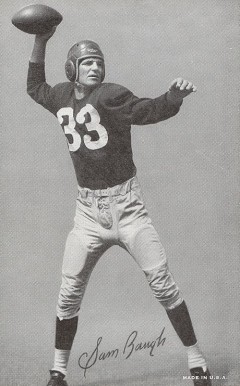 1948 Exhibits Sammy Baugh # Football Card