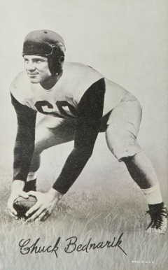 1948 Exhibits Chuck Bednarik # Football Card