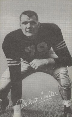 1948 Exhibits DeWitt Coulter # Football Card