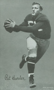 1948 Exhibits Pat Harder # Football Card