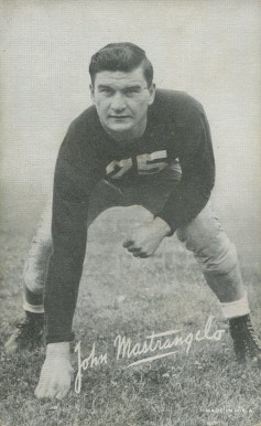 1948 Exhibits John Mastrangelo # Football Card