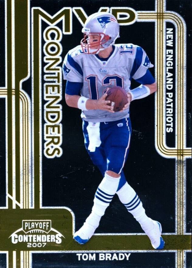 2007 Playoff Contenders MVP Contenders Tom Brady #MVP13 Football Card