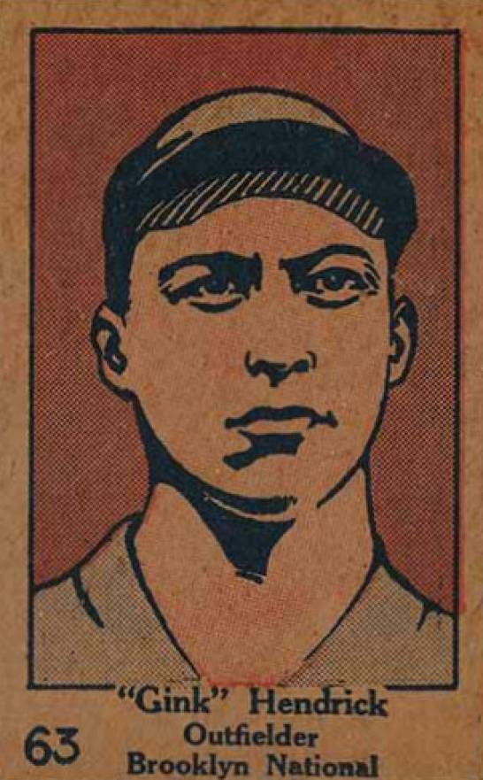 1928 Strip Card Harvey Hendrick #63 Baseball Card