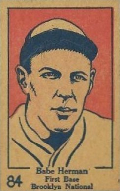 1928 Strip Card Babe Herman #84 Baseball Card