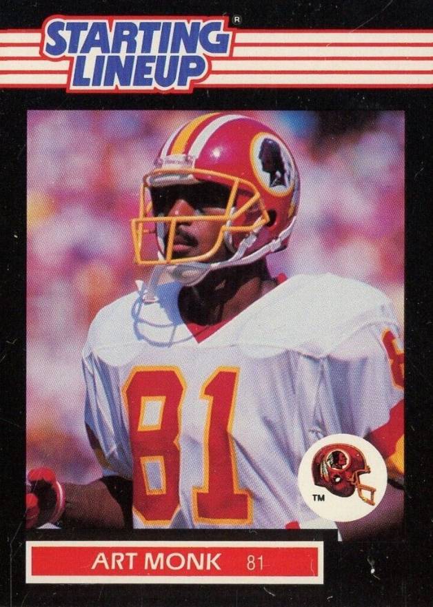 1989 Kenner Starting Line Up Art Monk # Football Card