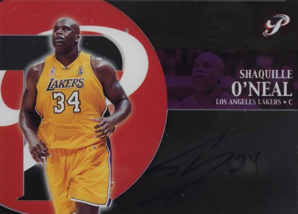 2002 Topps Pristine Personal Endorsements Shaquille O'Neal #PE-SO Basketball Card