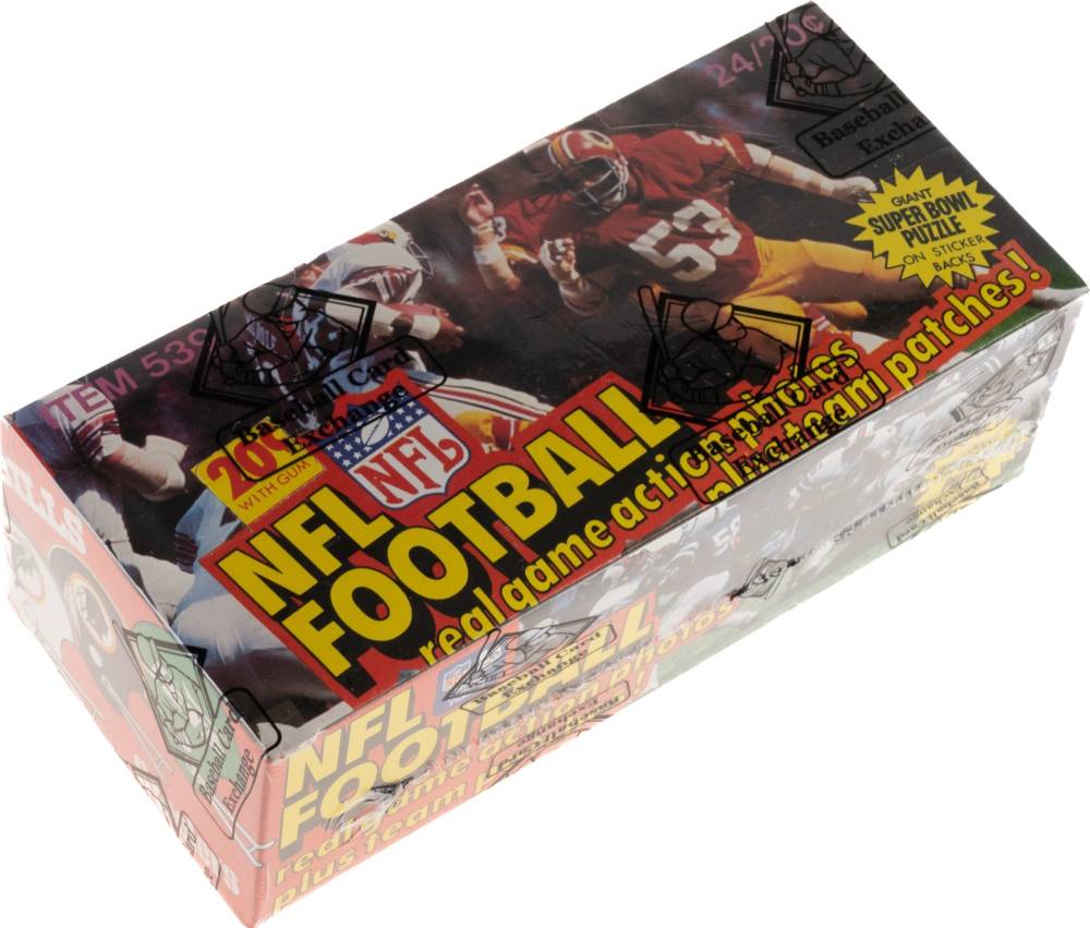 1978 Fleer Team Action Wax Pack Box #WPB Football Card