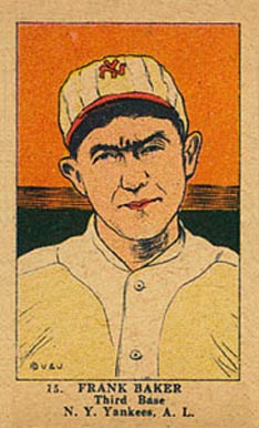 1923 Strip Card Frank Baker #15 Baseball Card