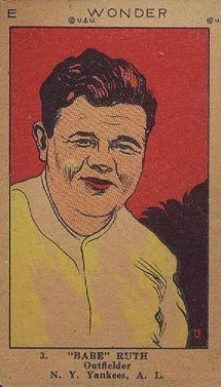 1923 Strip Card Babe Ruth #3 Baseball Card