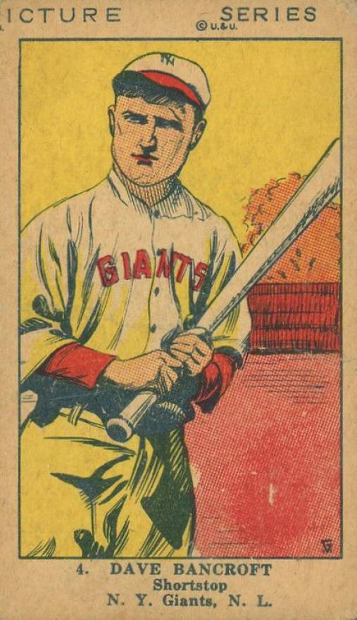 1923 Strip Card Dave Bancroft #4 Baseball Card