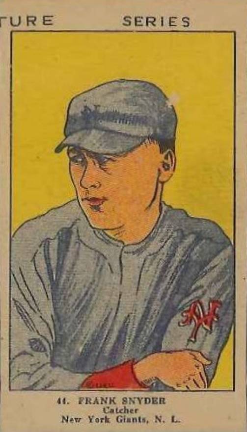 1923 Strip Card Frank Snyder #44 Baseball Card