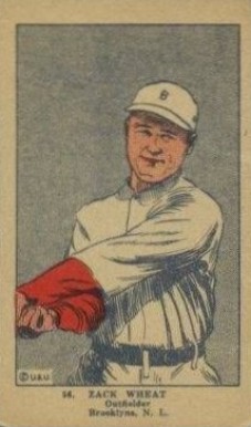 1923 Strip Card Zach Wheat #56 Baseball Card