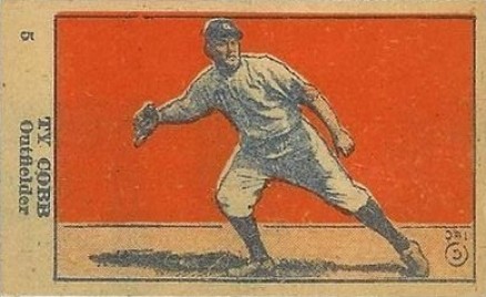 1921 Strip Card Ty Cobb #5 Baseball Card