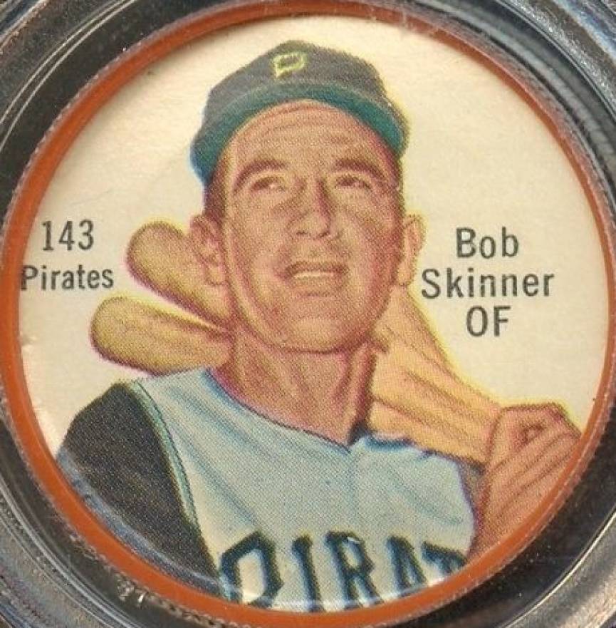 1962 Salada-Junket Coin Bob Skinner #143 Baseball Card