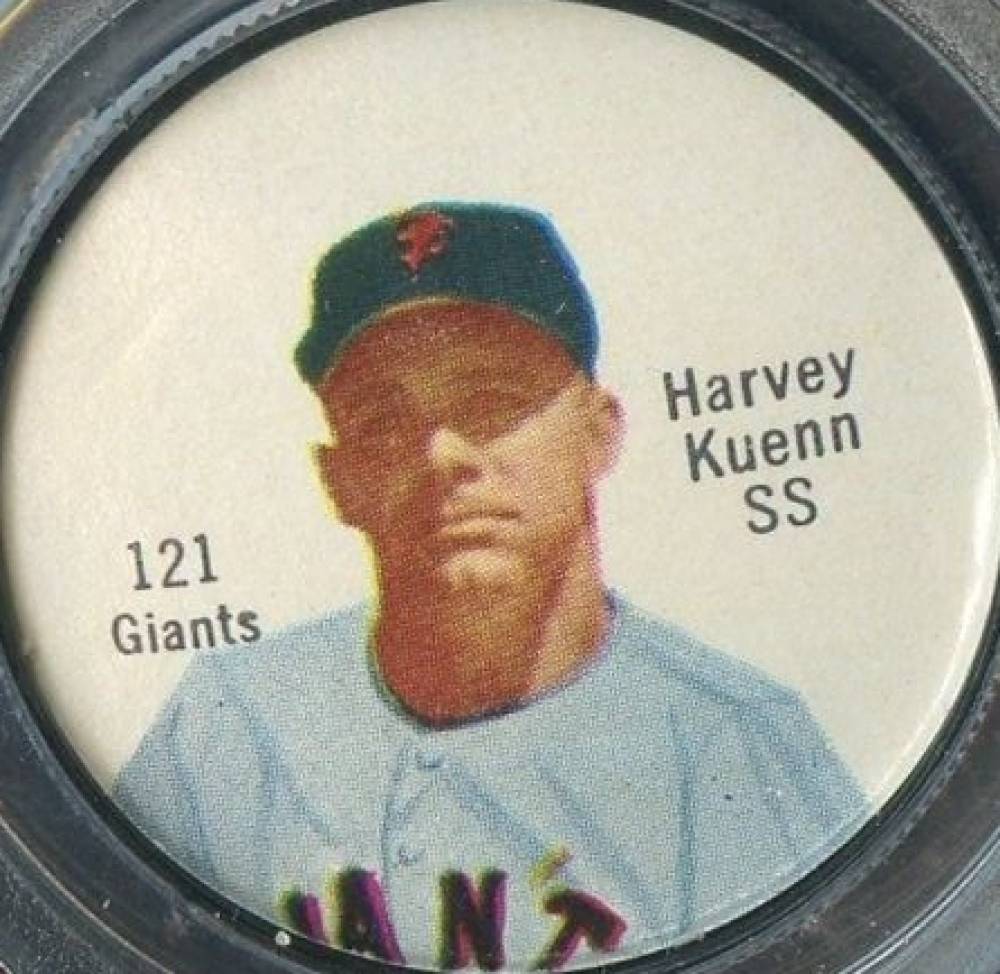 1962 Salada-Junket Coin Harvey Kuenn #121 Baseball Card