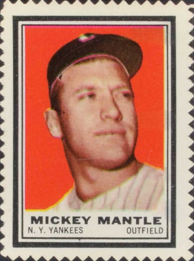 1962 Topps Stamps Mickey Mantle # Baseball Card