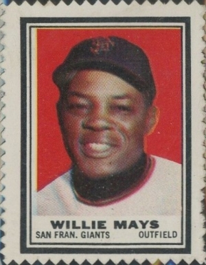 1962 Topps Stamps Willie Mays # Baseball Card