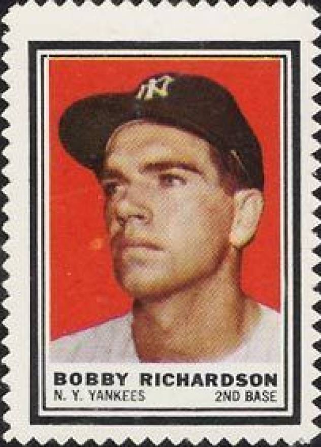 1962 Topps Stamps Bobby Richardson # Baseball Card