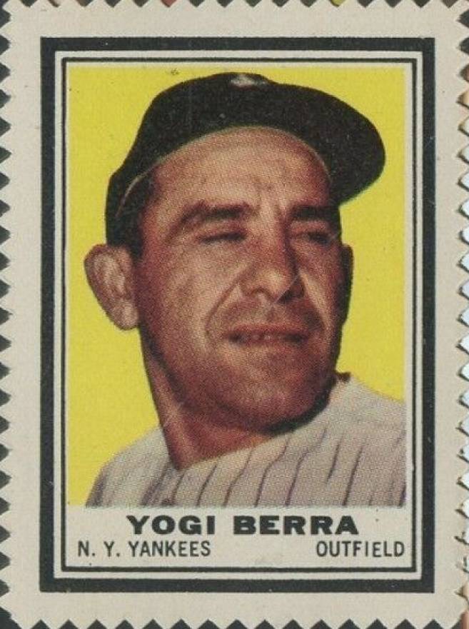 1962 Topps Stamps Yogi Berra # Baseball Card