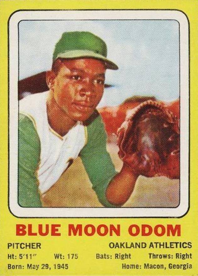 1969 Transogram John Odom # Baseball Card