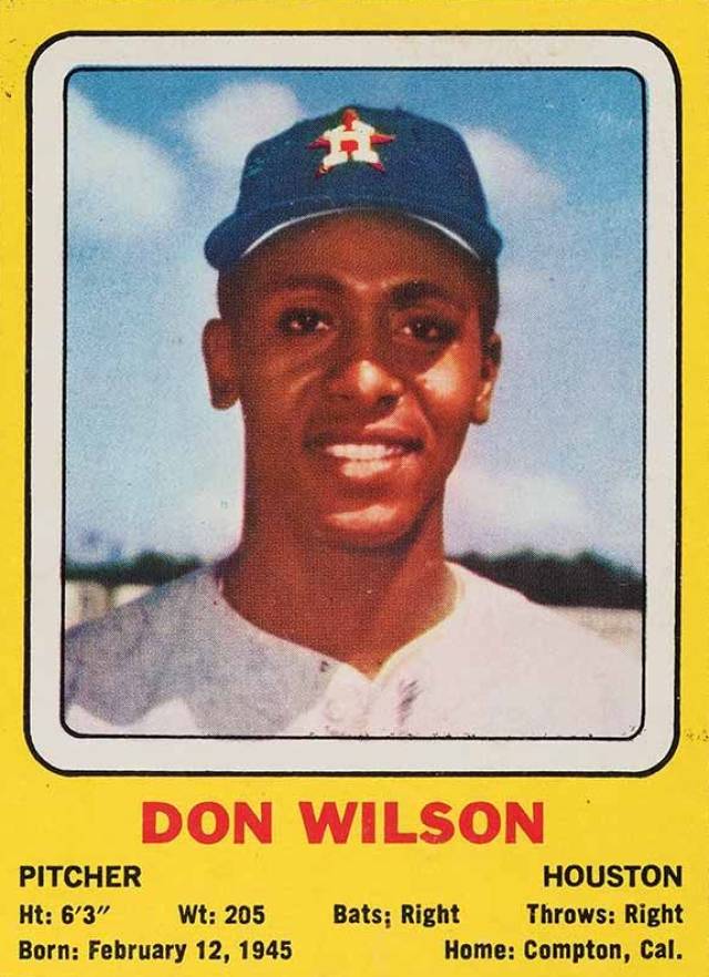 1969 Transogram Don Wilson # Baseball Card