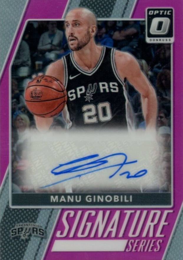 2017 Donruss Optic Signature Series Manu Ginobili #37 Basketball Card