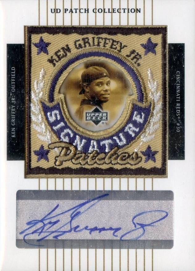 2003 Upper Deck Patch Collection Signature Patches Ken Griffey Jr. #SP-KG Baseball Card