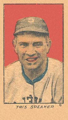 1920 Strip Card Tris Speaker #9 Baseball Card