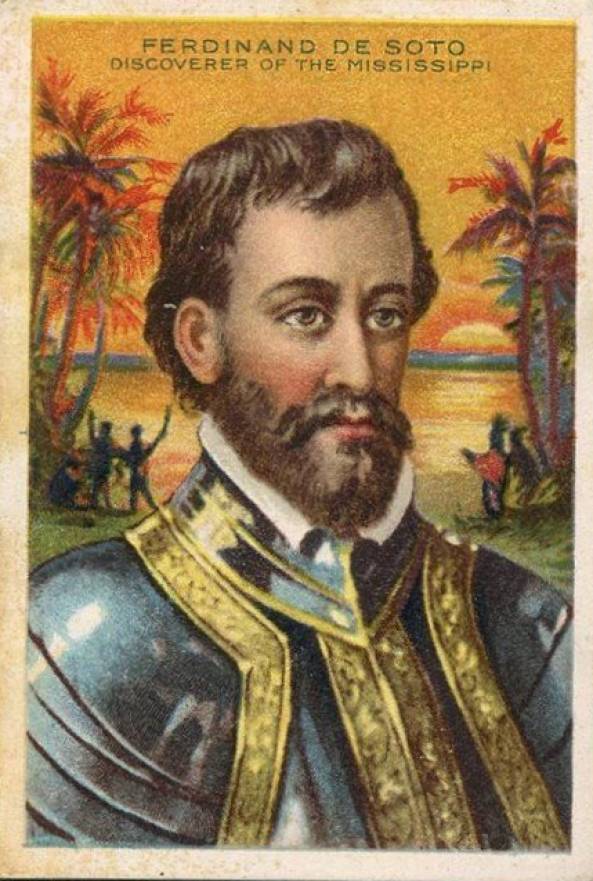 1911 American Tobacco Heroes of History Ferdinand De Soto # Non-Sports Card