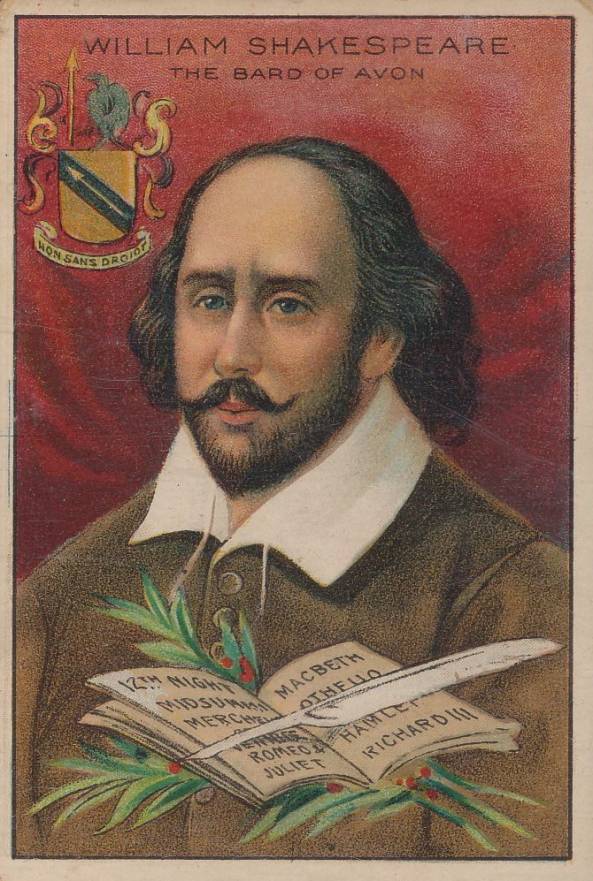 1911 American Tobacco Heroes of History William Shakespeare # Non-Sports Card